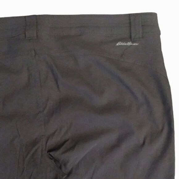 Eddie Bauer Black Rainier Nylon Stretch Capri Pants Plussize 14 - Picture 8 of 12